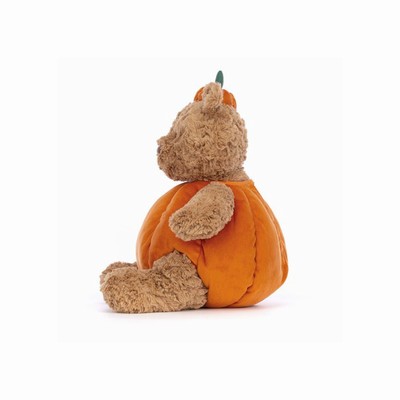 Jellycat Bartholomew Pumpkin Bear UK | 07385KFMB